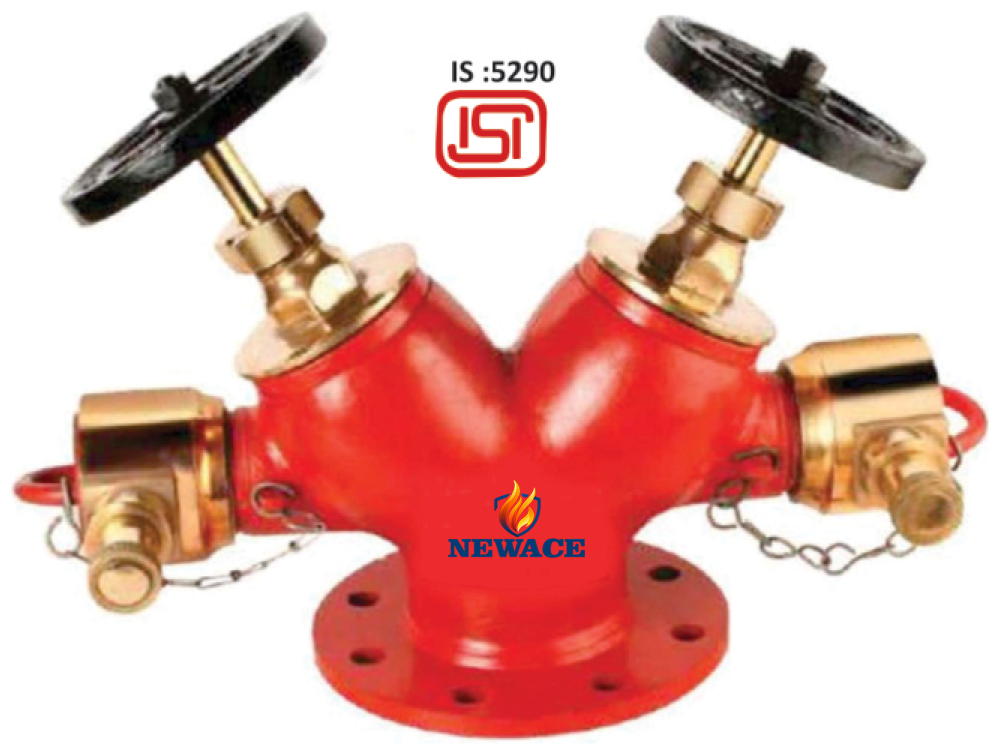 Gun Metal Double Outlet Landing Valve