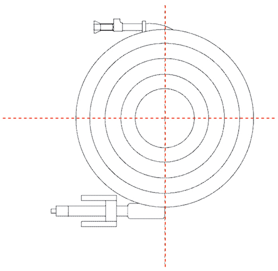 Hose Reel Technical Drawing