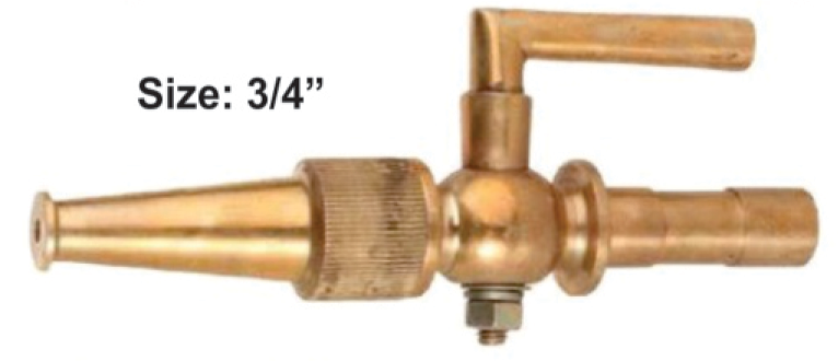 Brass Shut Off Nozzle